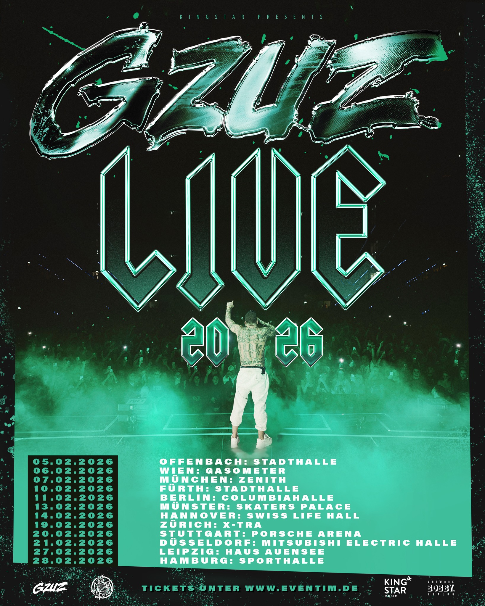 Gzuz Live Tour Poster 2026